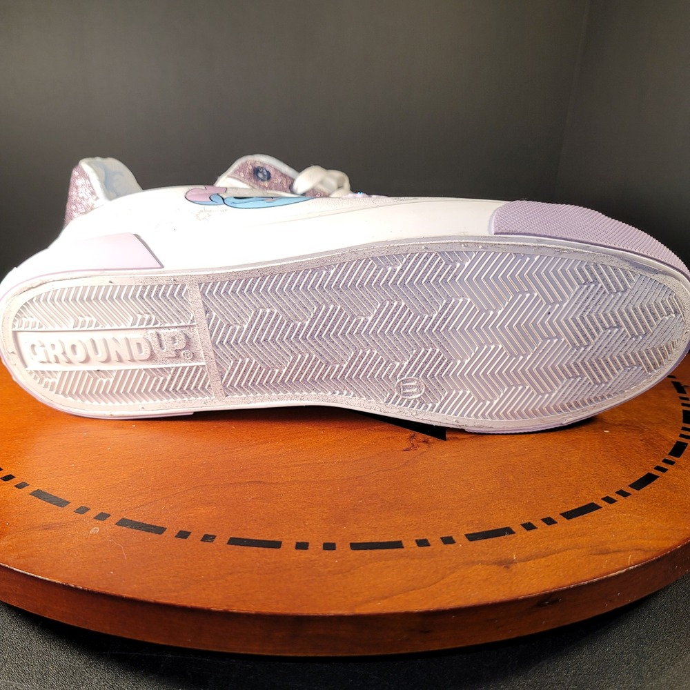 Disney Ground Up Lilo & Stitch Womens White Purple Glitter Ohana Sneakers Sz 11 - Picture 8 of 8